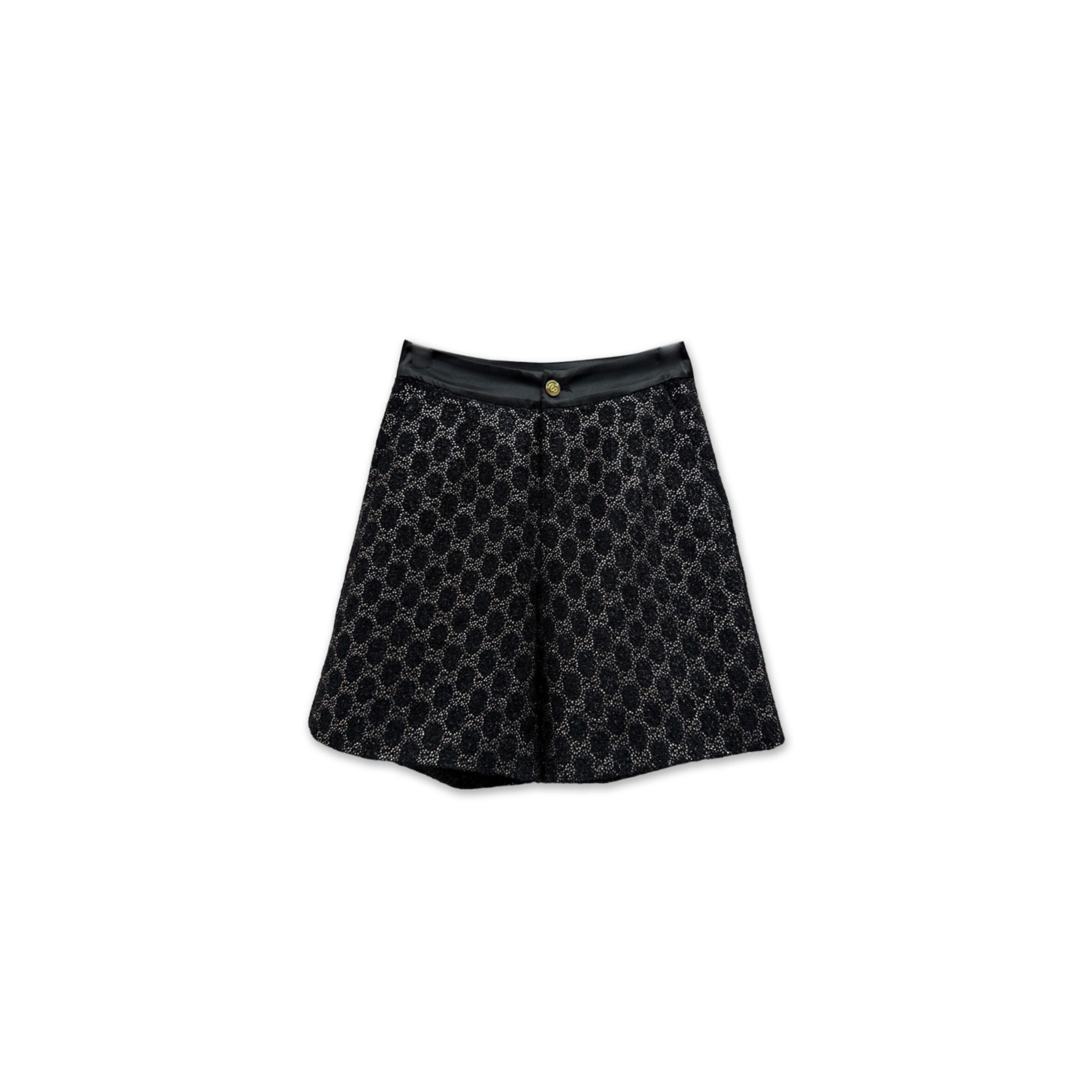 Gvc*1 black gg high-waisted shorts